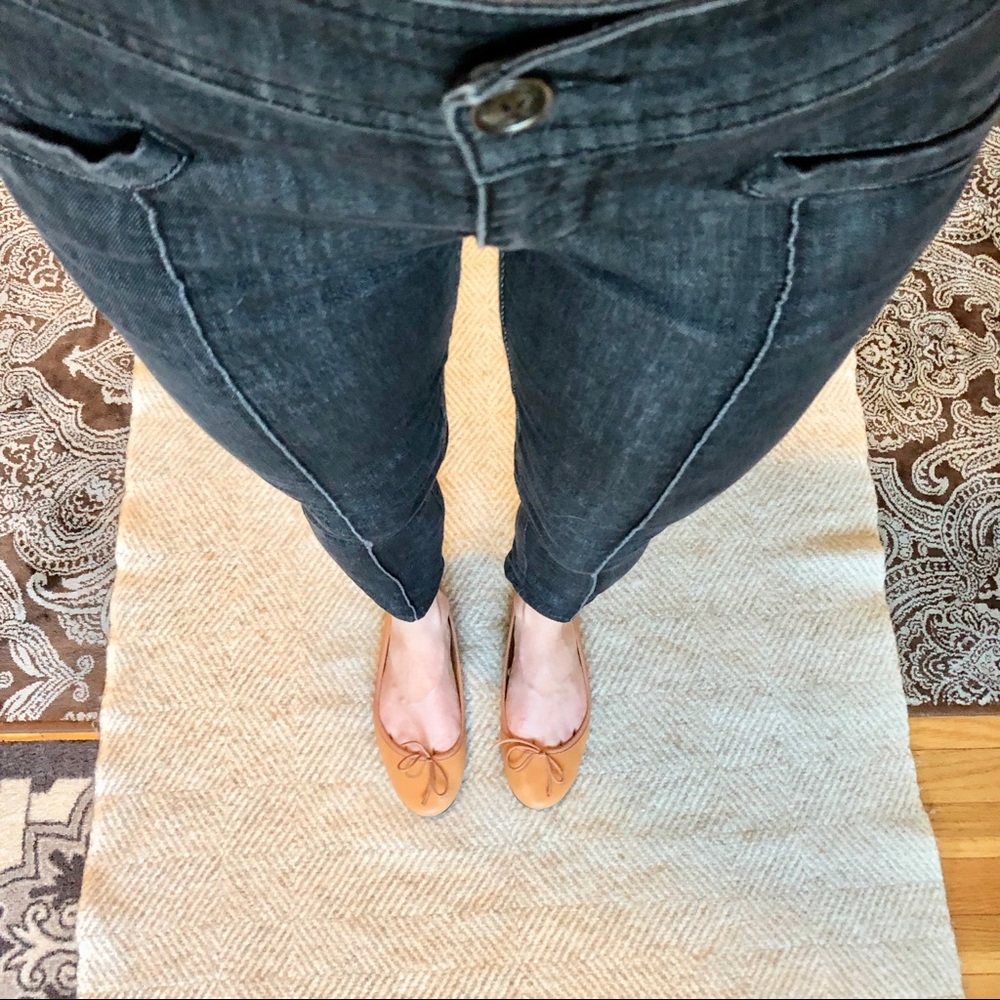 Daughters of the Liberation Jeans with Front Hem
